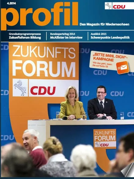 CDU Niedersachsen: Meine Texte in PROFIL 4-2014