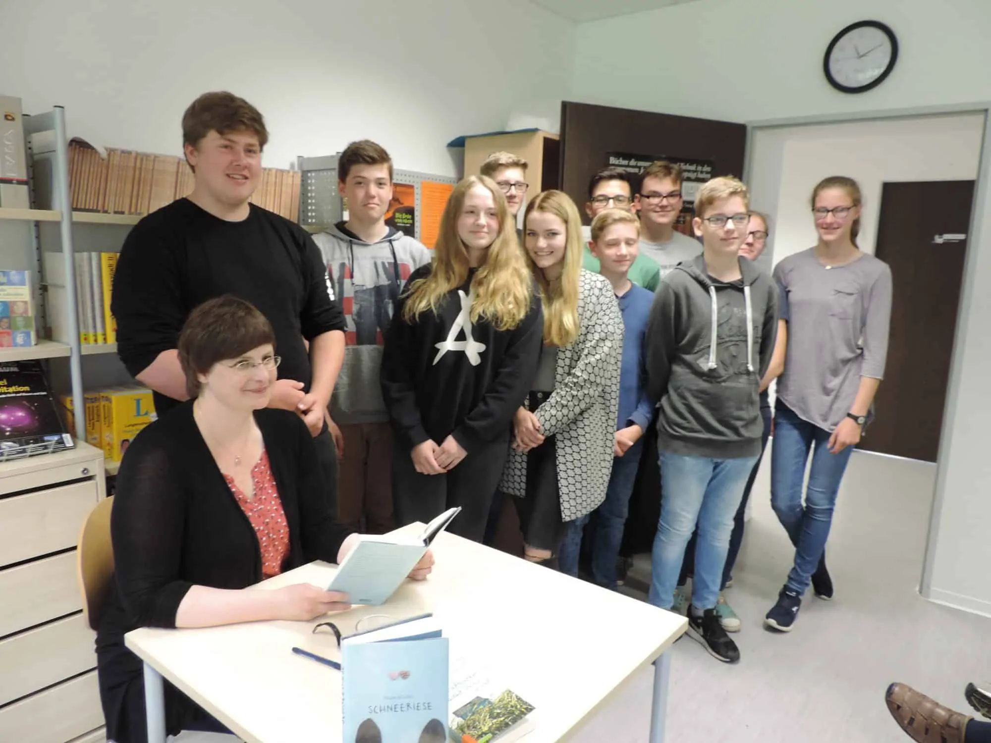 Die Bielefelder Autorin Susann Kreller zu Gast in der Gesamtschule Lippstadt. Foto: Sabine Hense-Ferch