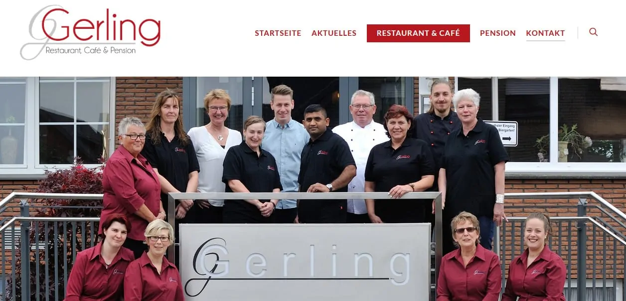Neue Webseite Café & Restaurant Gerling in Bad Westernkotten